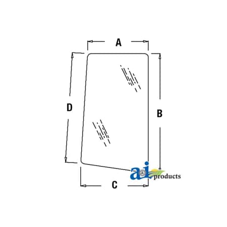 A & I Products Glass, Side (RH) 37.5" x23.25" x2.25" A-L78538